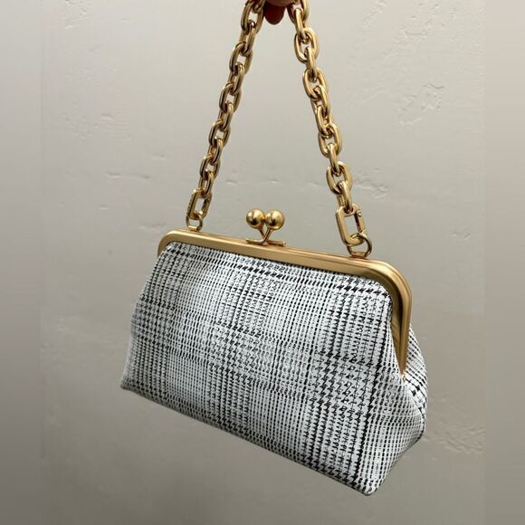 Handmade Genuine Leather Kisslock Clutch/Wristlet/Shoulder Bag & 2 Chain Styles - Picture 12 of 16